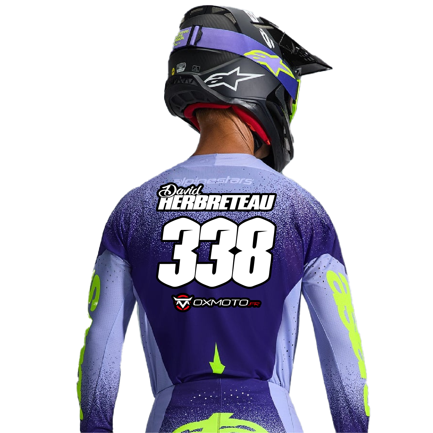 Tenue ALPINESTARS Supertech Dyna blanc/bleu