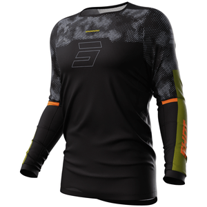Maillot SHOT Contact Patrol noir/kaki 2024