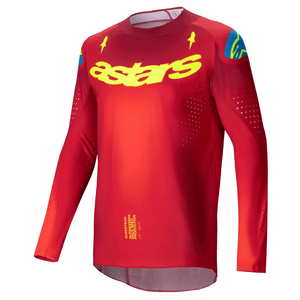 Maillot ALPINESTARS Supertech Maker rouge/jaune 2025