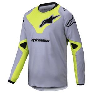Maillot enfant ALPINESTARS Racer Veil gris/jaune 2025