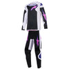 Tenue enfant ALPINESTARS Fluid GRID noir/gris/violet