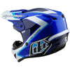Casque Troy Lee Designs GP Shutter bleu/blanc