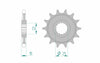 Pignon AFAM acier standard 94312 - 520 - 13 dents