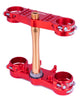 Té de fourche XTRIG ROCS Tech Offset 22 mm rouge Honda CRF250R/450R