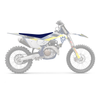 Housse de selle BLACKBIRD Pyramid bleue Husqvarna FC-TC