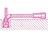 Clé à pipe débouchée BETA 17mm chromée polie
