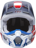 Casque FOX V1 Skew blanc/rouge/bleu 2022