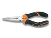 Pince à becs plats longs striés BETA taille 200 branches gainées confort bi-matières