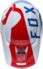 Casque FOX V1 Skew blanc/rouge/bleu 2022