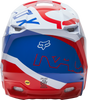 Casque FOX V1 Skew blanc/rouge/bleu 2022