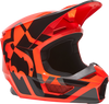 Casque FOX V1 Lux orange fluo 2022