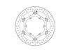 Disque de frein avant Brembo Oro rond flottant