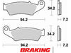 Plaquettes de frein avant BRAKING 772CM46 métal fritté