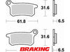 Plaquettes de frein avant et arrière BRAKING 873CM44 métal fritté KTM/Husqvarna