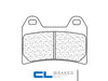 Plaquettes de frein avant CL BRAKES Racing 2539C60 métal fritté