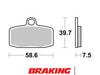 Plaquettes de frein avant BRAKING 955CM44 métal fritté KTM/Husqvarna
