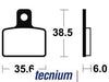 Plaquettes de frein TECNIUM MOR303 métal fritté