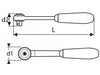 Cliquet réversible 1/2" EXPERT 72 dents