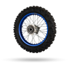 ROUE ARRIERE  END BLEU SANS DISQUE/COURONNE