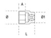 Douille 6 pans 3/4" BETA 36mm