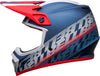 Casque BELL MX-9 Mips Offset mat Metallic bleu/blanc