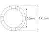 Douille à créneaux JMP pour bras oscillant/chassis Øint.30mm/Øext.43,2mm 4 crans Suzuki