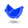 Protection de carter d'embrayage SHERCO 450 SEF bleu