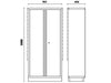 Armoire métallique à 2 portes BETA