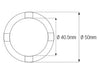 Douille à créneaux JMP pour bras oscillant/chassis Øint.40,5mm/Øext.50mm 4 crans Honda