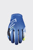 Gants FIVE MXF4 scrub navy/jaune fluo 2023