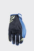 Gants FIVE MXF4 scrub navy/jaune fluo 2023