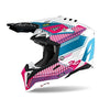 Casque Airoh Aviator 3 Wave rose chrome