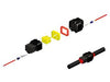 Jeu de connectiques 3 voies Série 090 FRKW BIHR type origine - 5 jeux complets