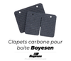 Clapets carbone pour boite Boyesen