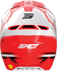 Casque SHOT Race Tracer rouge/blanc 2023
