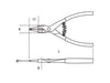 Pince pour circlips extérieurs à becs droits BETA taille 175