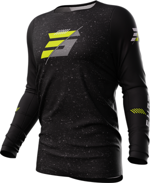 Maillot SHOT Contact Speck noir/jaune fluo 2023
