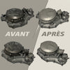 Microbillage de pièces moteur et partie-cycle moto