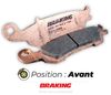 Plaquettes de frein avant BRAKING 772CM46 métal fritté