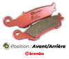 Plaquettes de frein arrière BREMBO 07GR70SD métal fritté