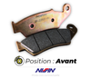 Plaquettes de frein avant NISSIN 2P-225GS semi-métallique