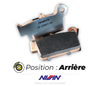 Plaquettes de frein arrière NISSIN 2P-296ST-MX métal fritté