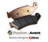 Plaquettes de frein avant Origine BETA